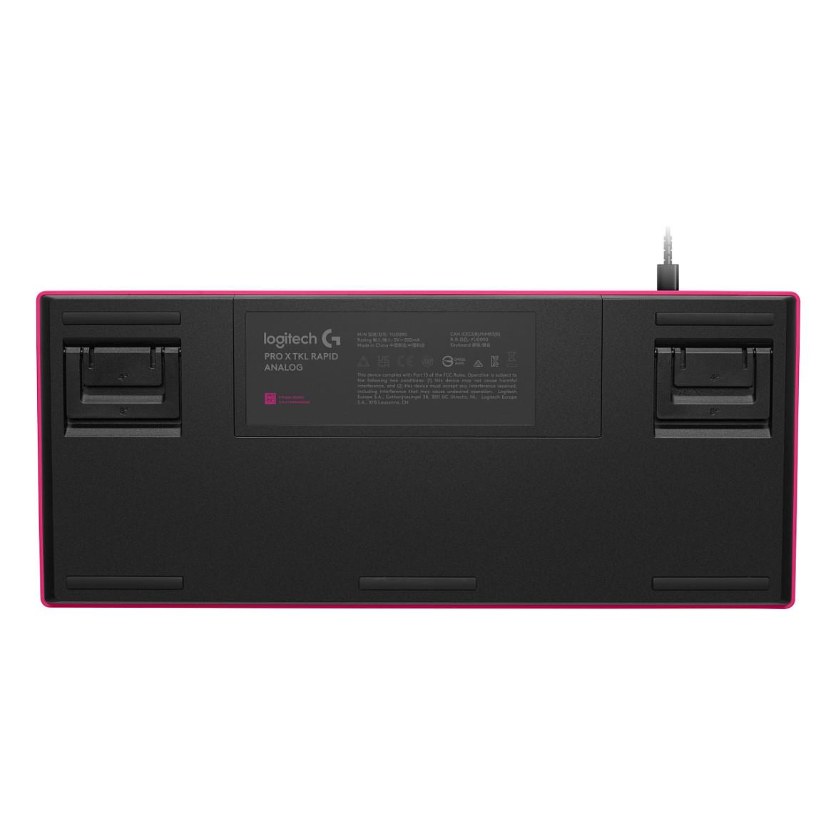 Tastierë Gaming Logitech PRO X TKL Rapid Wired / QWERTY - Rozë - 8