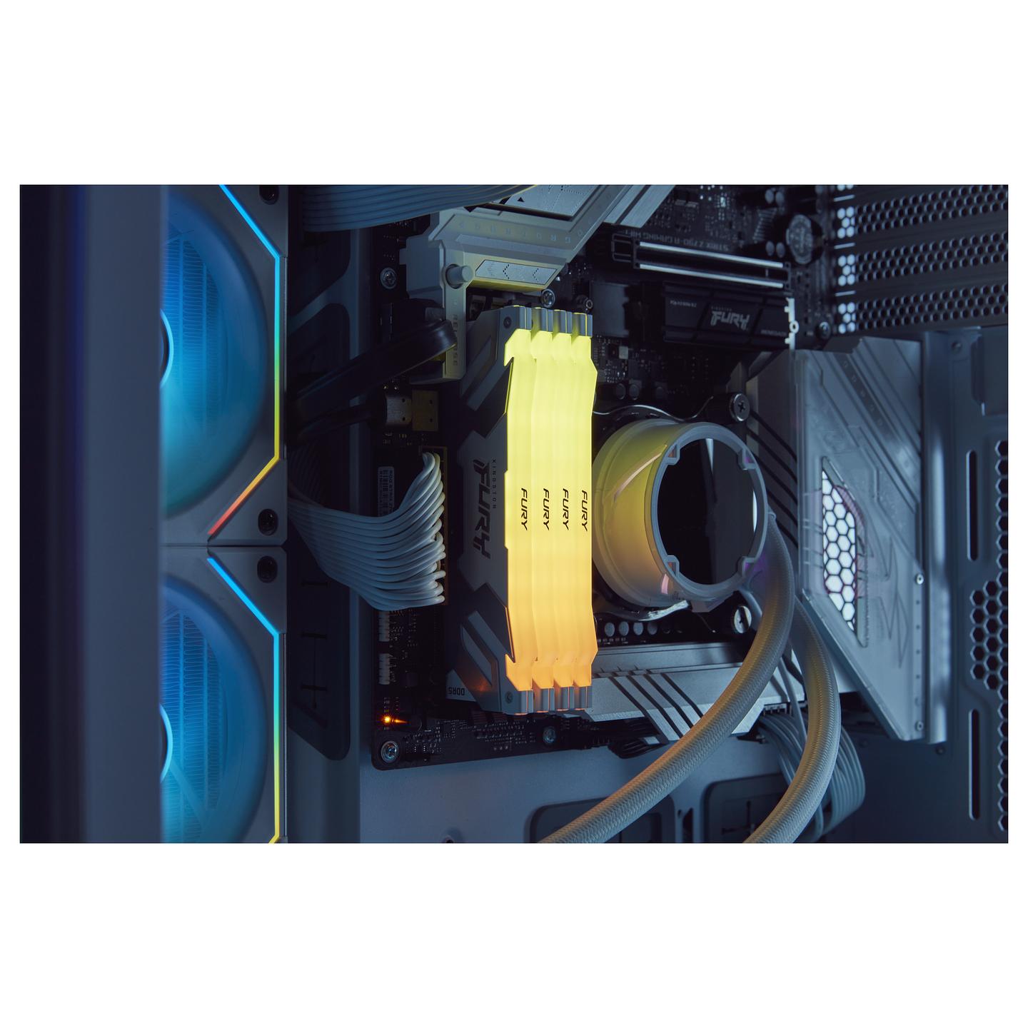Memorie DDR5 Kingston FURY Renegade RGB, 32GB (2x16GB), 6400MHz, CL32, 288-pin, 1.4V - Zezë - 13