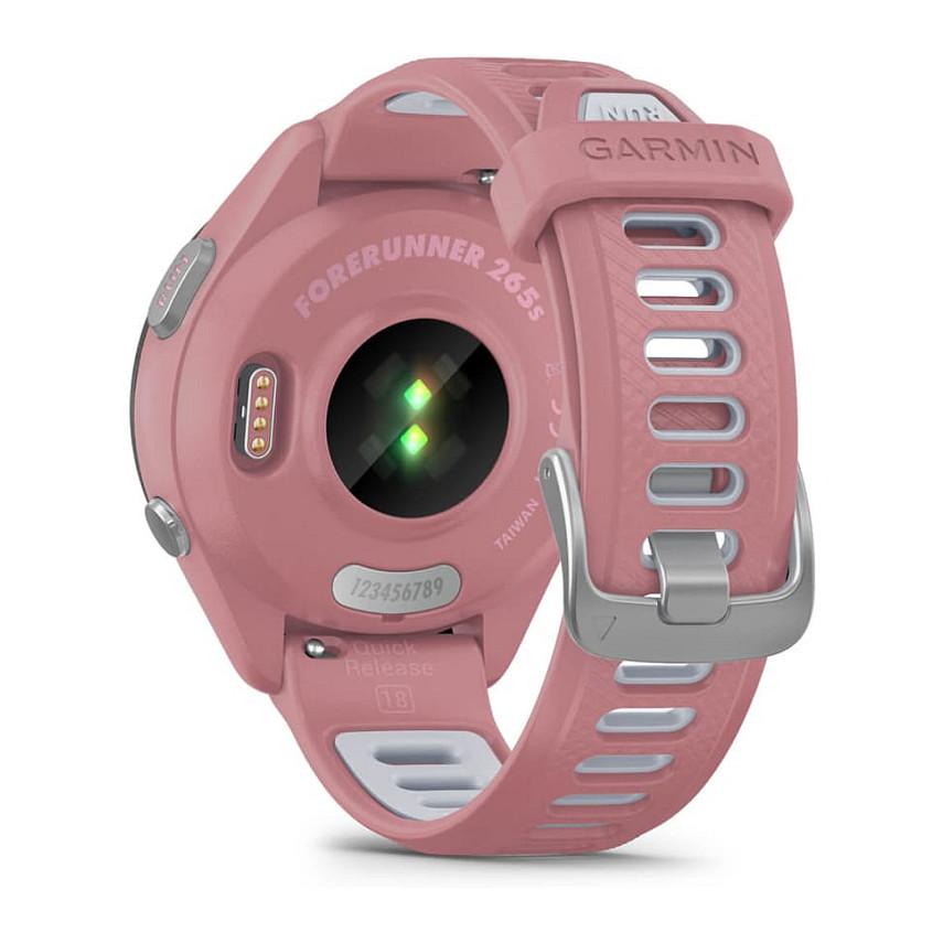 Orë e mençur Garmin Forerunner 265S, 42mm, AMOLED 1.1", GPS Multi-Band, 8GB, Music - Rozë/Hiri - 7
