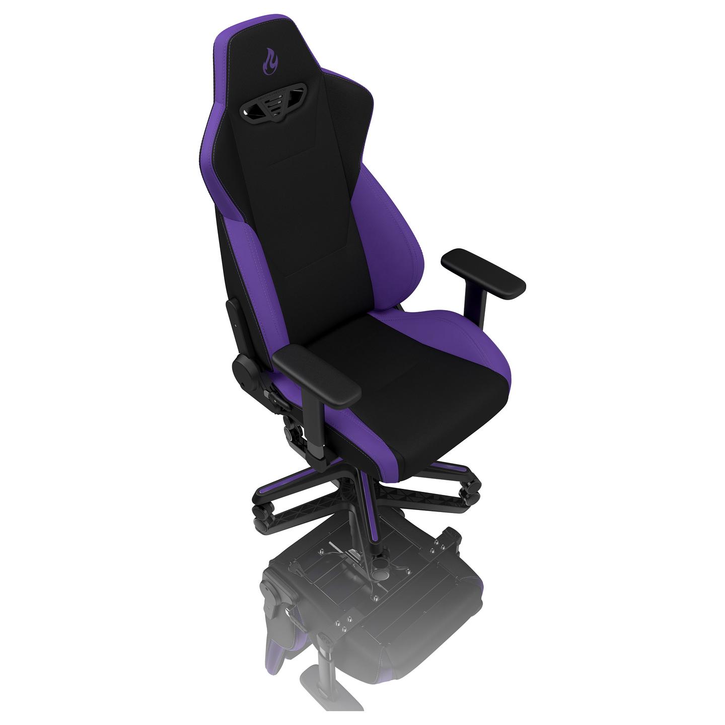 Karrige Gaming Nitro Concepts S300 / Mbështetëse krahu 3D / Mbështetëse koke / Mbështetje për mes / 135 kg – Vjollcë/Zezë - 10