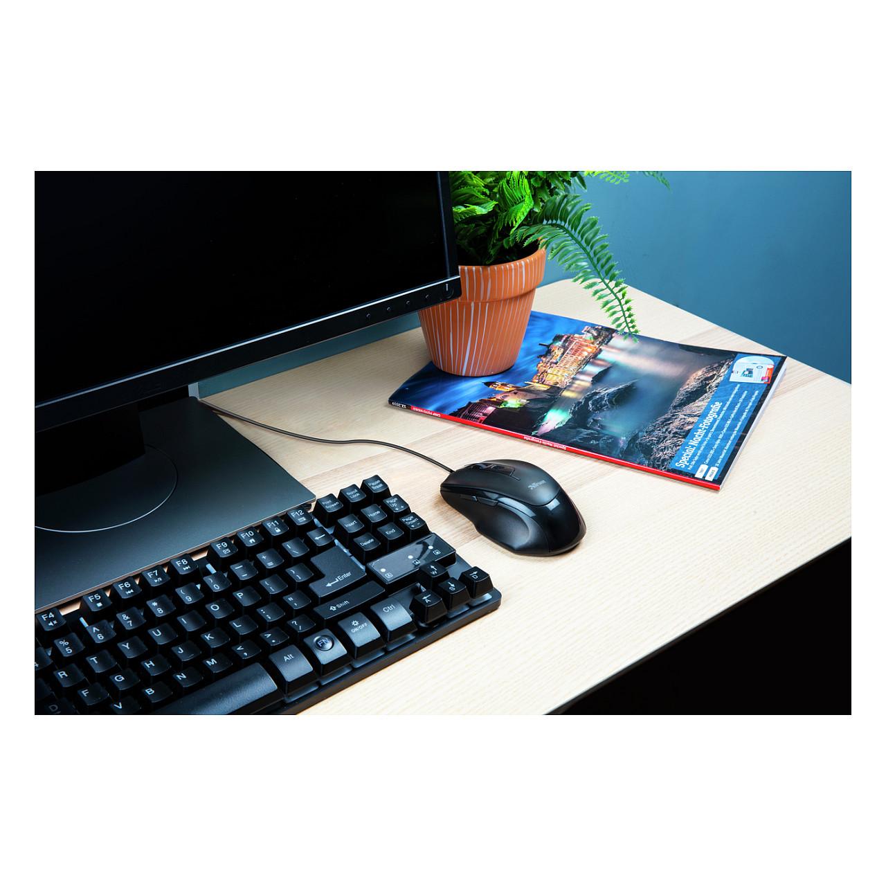 Maus me Kabllo Trust Voca Comfort, 2400DPI, 6 Butona, USB - Zezë - 7