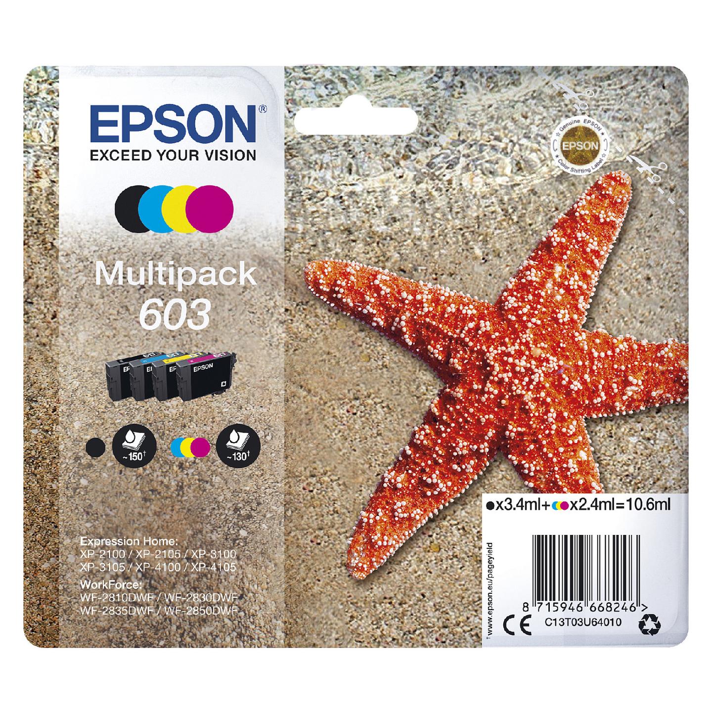 Ink Epson Tinte 603 C13T03U64010 4 copa (BKMCY) - 9