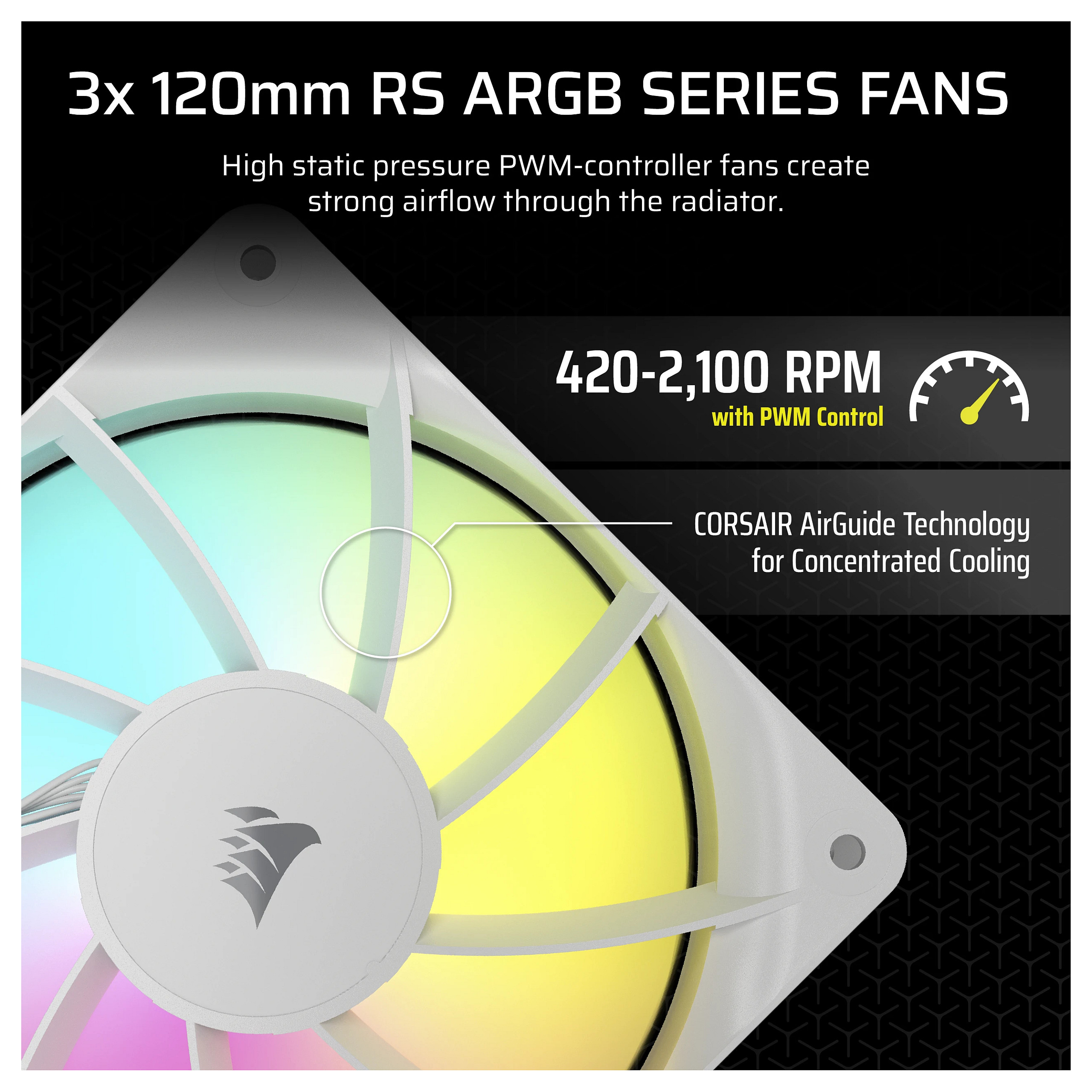 Ftohës për Procesor Corsair Nautilus 360 RS ARGB / AIO / 360mm / 3x120mm / ARGB - Bardhë - 4