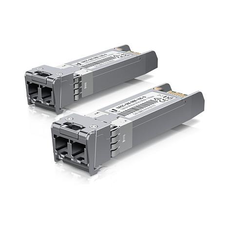 Transceiver SFP+ Ubiquiti UACC-OM-MM-10G-D-2, 10Gbps, Multi-Mode, 300m, 2 copë - Argjend - 6