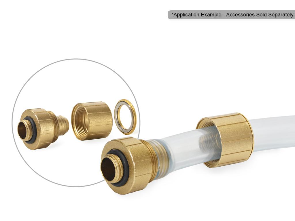Lidhës për Ftohje Bitspower Artemis, G1/4" Mashkull për Tub 16/10mm, Rrotullues - Ari - 3