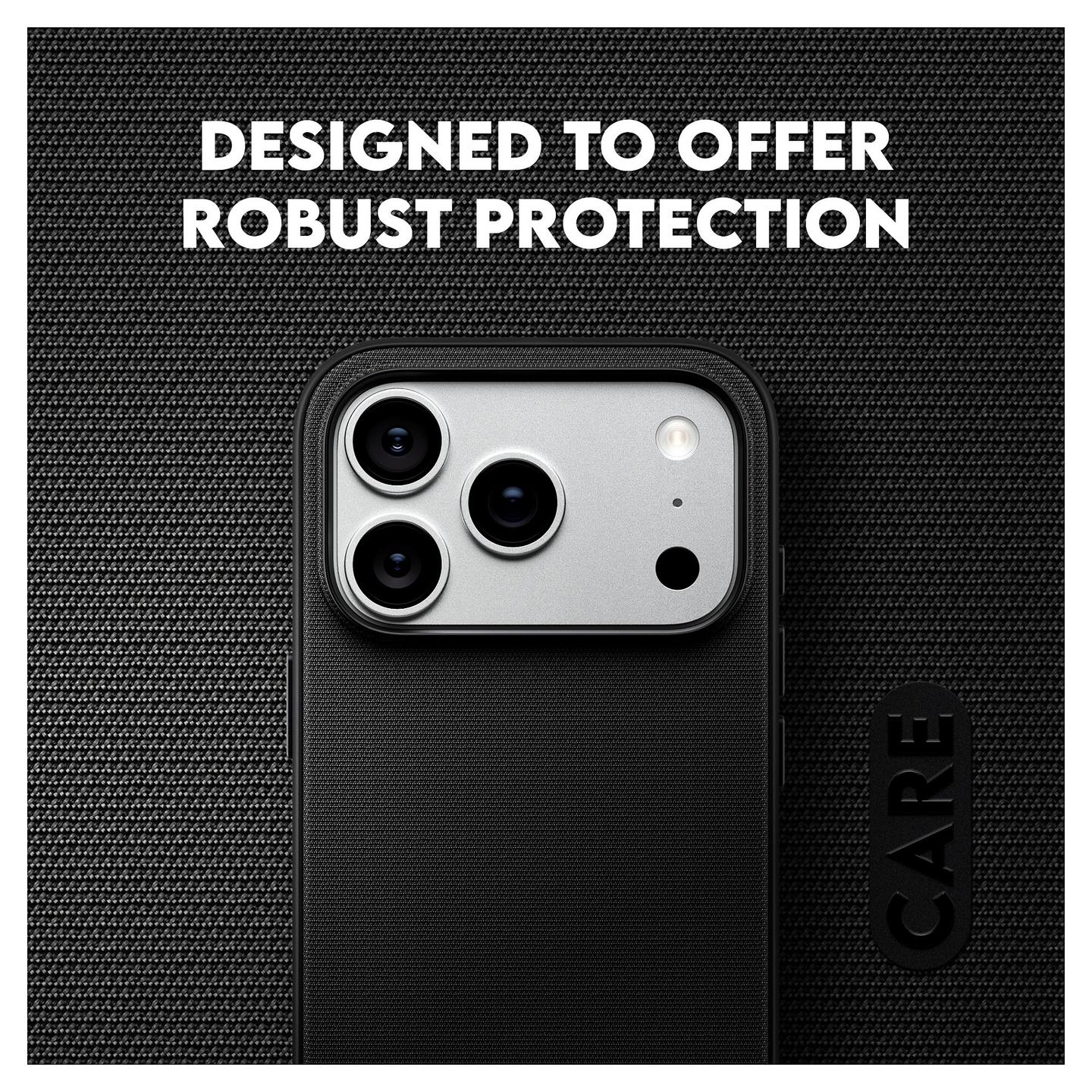 Aksesorë për telefon PanzerGlass CARE Fusion Fabric / iPhone 17 Pro / iPhone 18 Pro / MagSafe / Tekstil - Zezë - 8