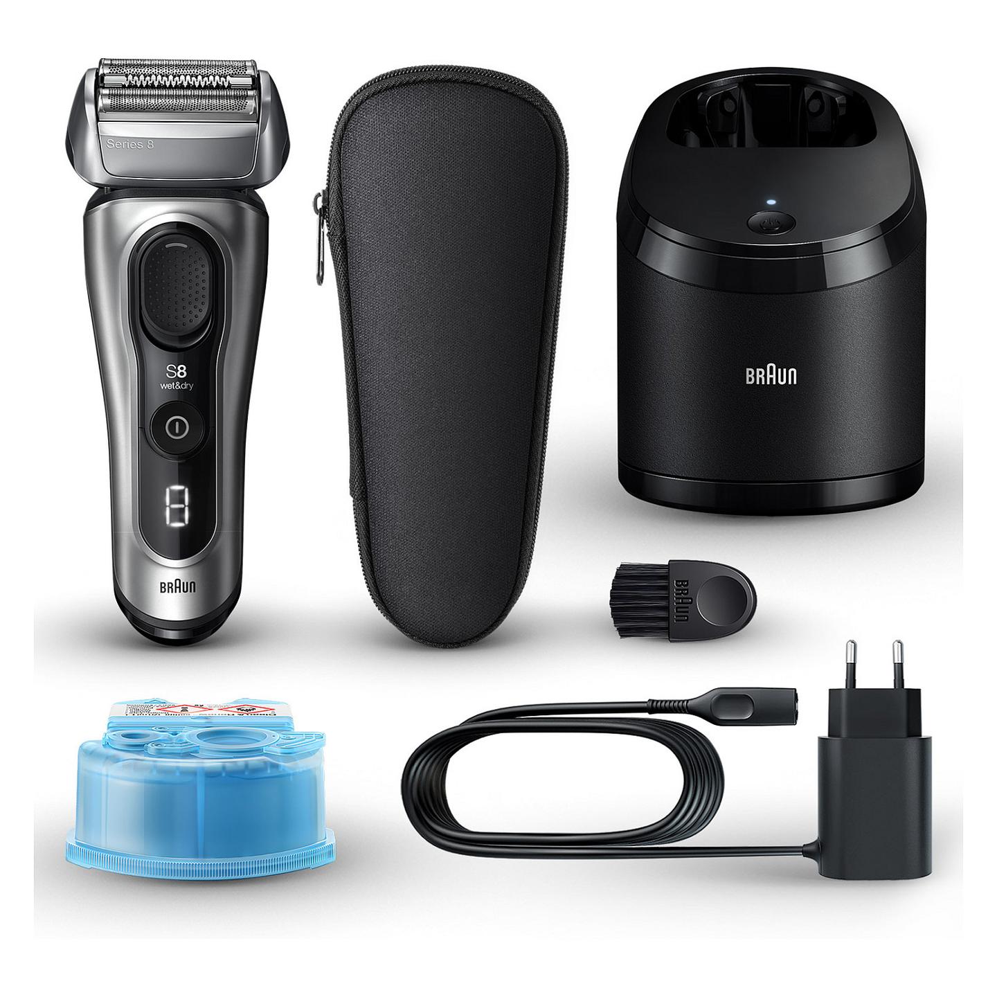 Makinë e rrojës Braun Series 8 8567cc / Wet & Dry / 5-in-1 SmartCare Center / 60 Min - Zezë/Hiri - 2