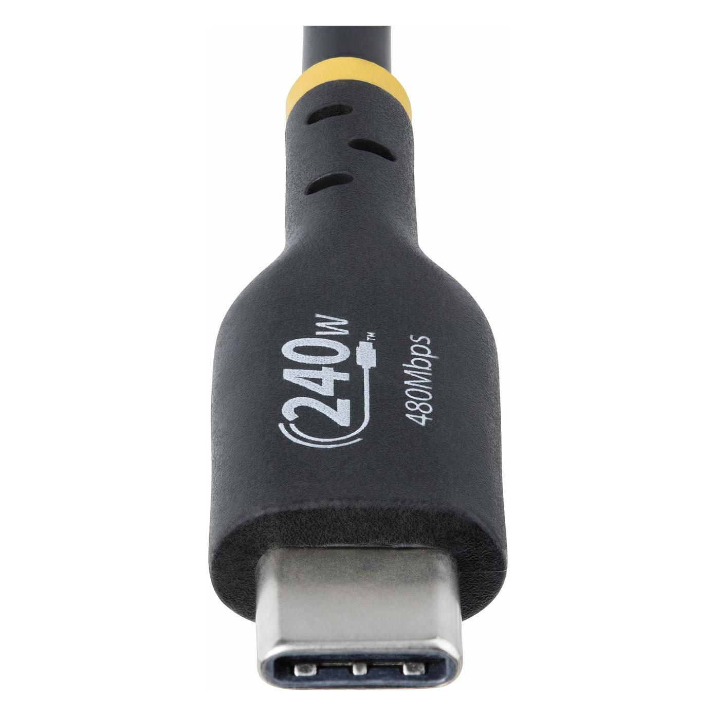 Kabllo USB StarTech.com USB2EPR3M / USB-C në USB-C / USB 2.0 / 480 Mbit/s / PD EPR 240W / 3m - Zezë - 5