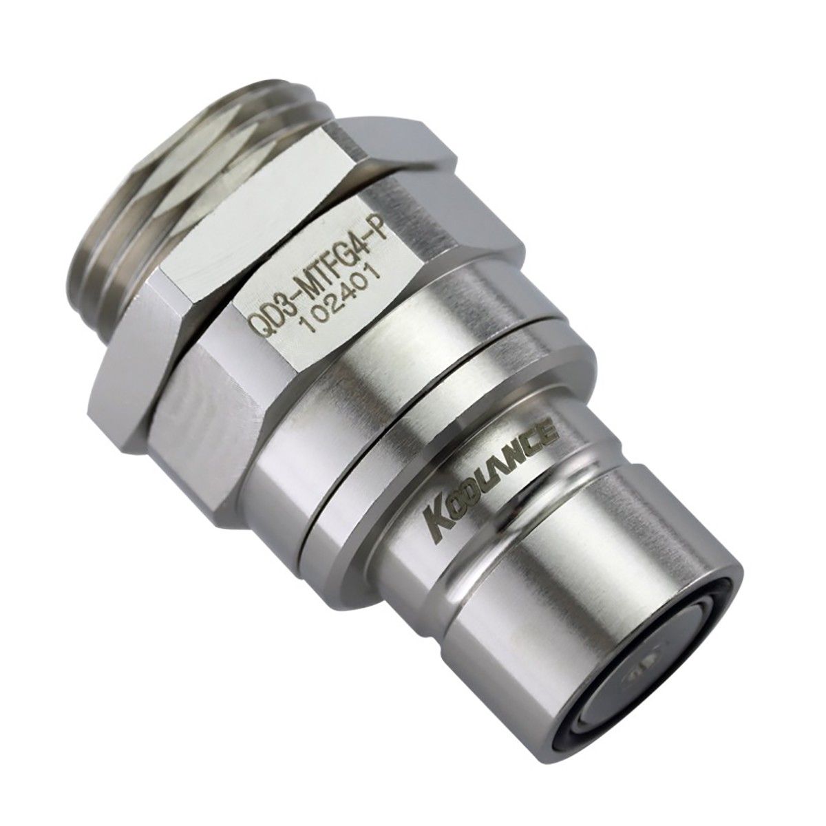 Aksesor për Ftohës Koolance QD3-MT10X16 / Quick-Disconnect / Mashkull / 16/10mm / No-Spill – Argjend - 3