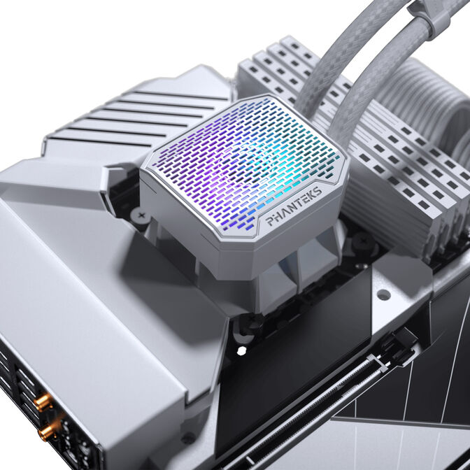 Ftohës për Procesor Phanteks Glacier One 360 M25 G2 / 360mm / 3x120mm / 350-2000 RPM / D-RGB / 72.72 CFM / 20 dBA - Bardhë - 3