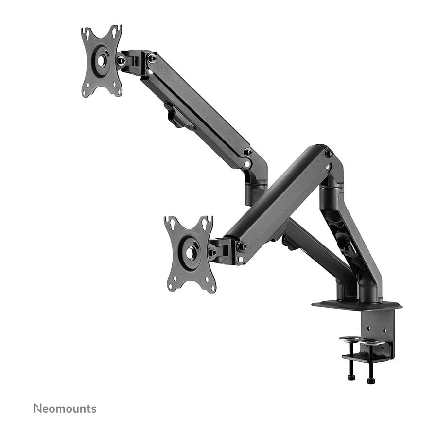Mbajtëse për Monitor Neomounts FPMA-D650DBLACK / 2 Monitorë / 17"-27" / 7kg për Monitor / Coil Spring / Clamp-Grommet / Tilt +90° deri -45° / Swivel 180° / Rotacion 360° - Zezë - 3