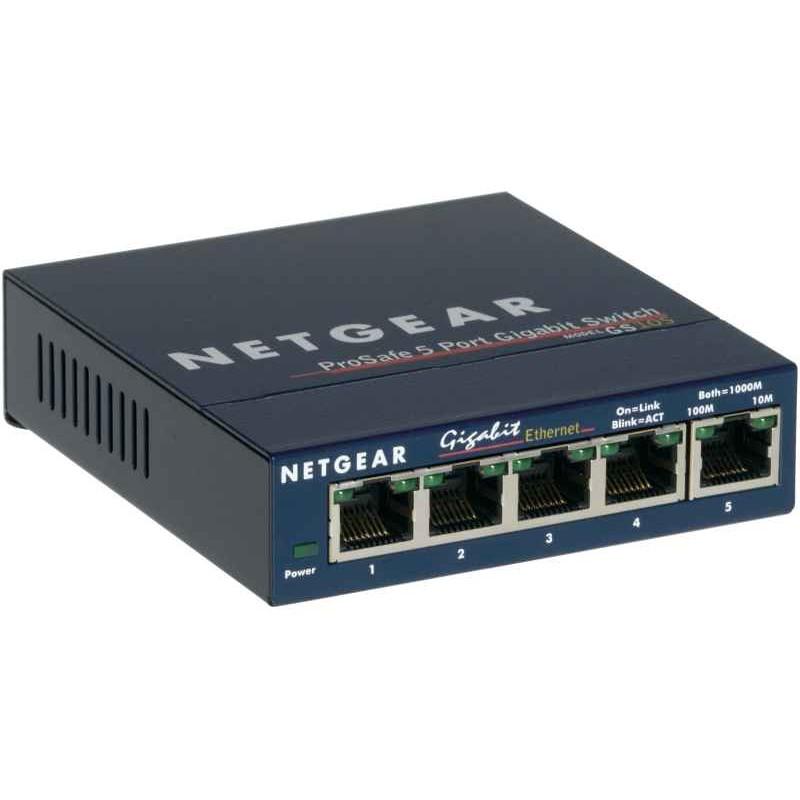 Switch NETGEAR GS105, 5× Gigabit Ethernet RJ45, Unmanaged, 10Gbps – Hiri - 3