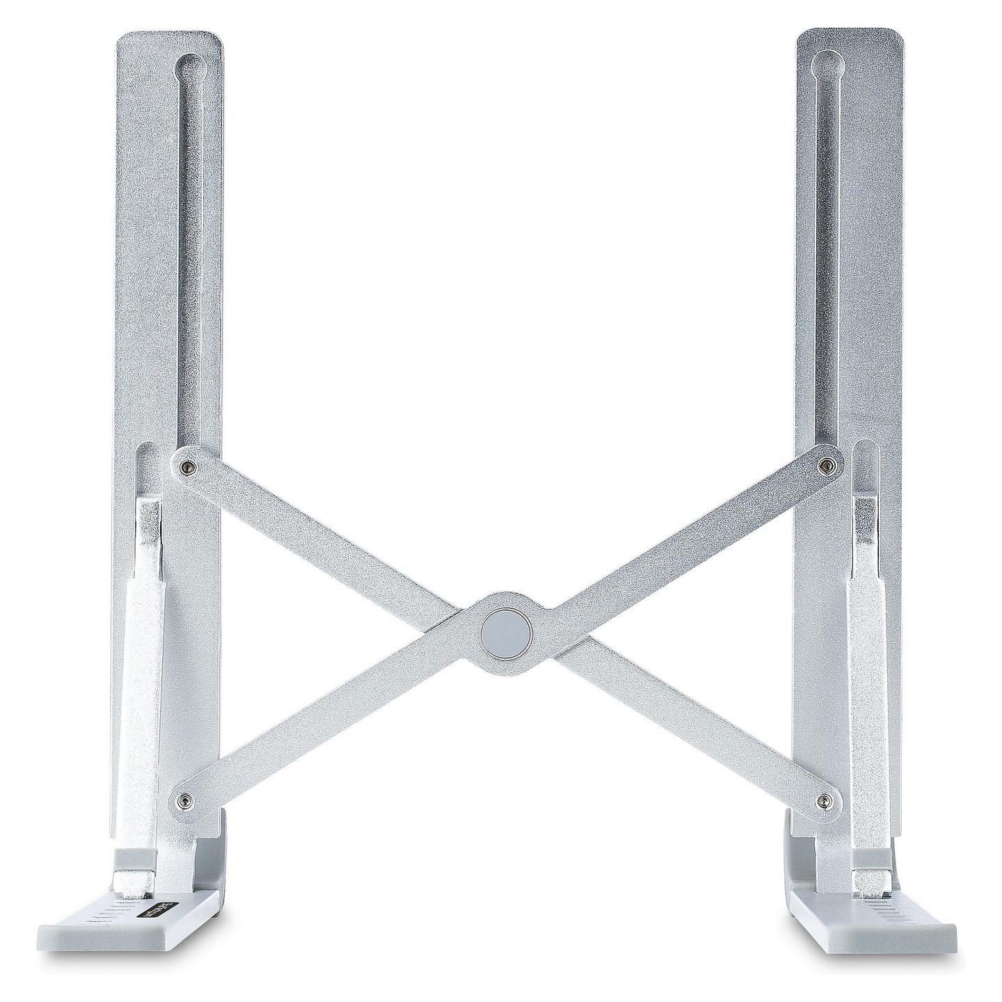 Mbajtës për Laptop StarTech.com LAPTOP-RISER-BAR, deri 15.6", 10kg, 9 Nivele, 15°–84°, i Palosshëm, Alumini - Argjend - 4