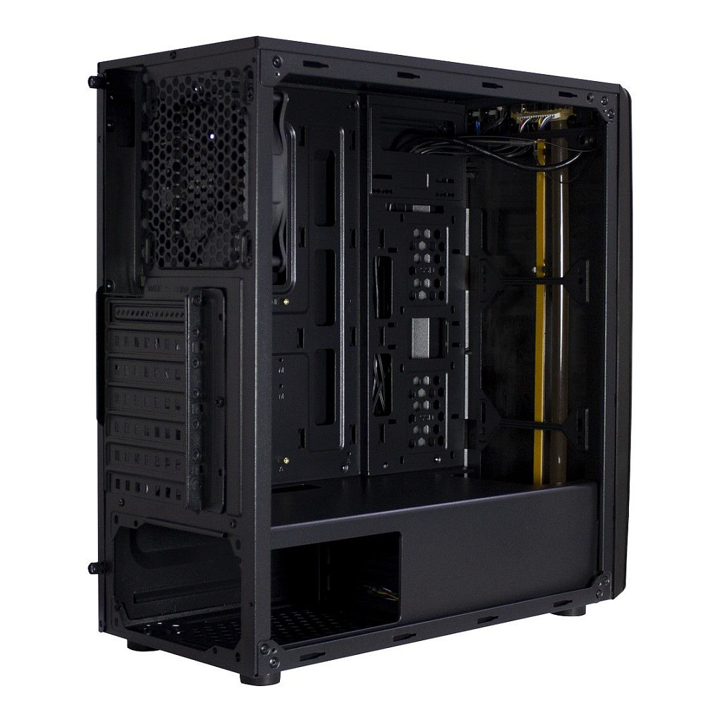 Kasë PC Inter-Tech Thunder / Midi Tower / ATX / 1x 120mm LED Fan / Acrylic Side Panel - Zezë - 8