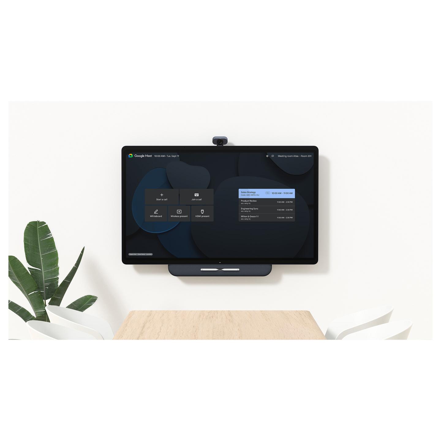 Interaktiv (Smart Board) Avocor Google Meet Series One Board 65, 65", 4K UHD nano IPS, 400cd/m², 60Hz, HDMI 2.1, USB-C, USB-A, 3× RJ45 - Hiri - 3