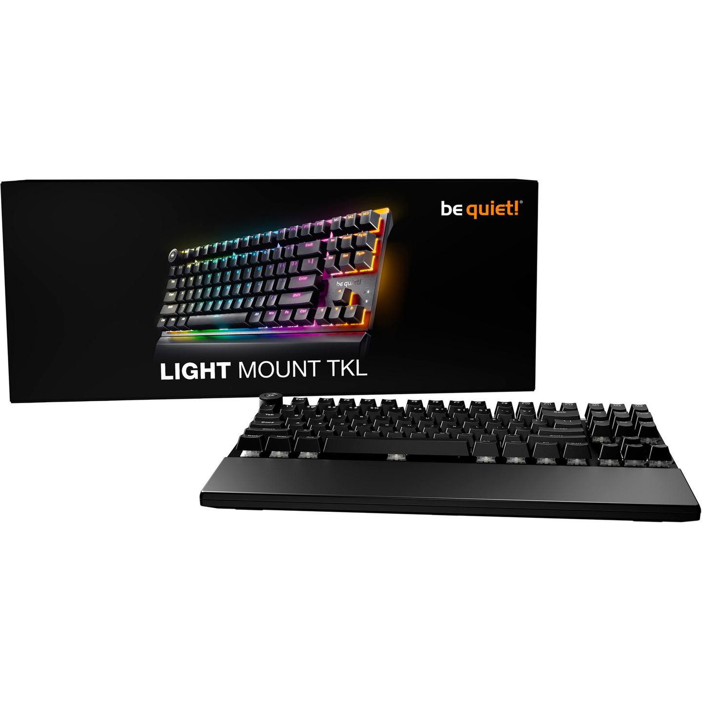 Tastierë Gaming Light Mount TKL / Wired / TKL / Mekanike / Silent V2 Orange / Hot-Swap / ARGB / USB-C - Zezë - 3