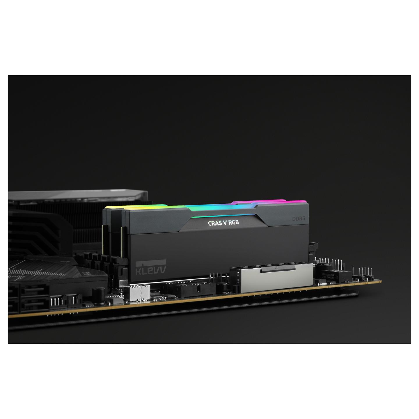 RAM Memorie KLEVV CRAS V RGB, 64GB (2 × 32GB), DDR5, 6000MT/s, CL30-36-36-76, Intel XMP 3.0, AMD EXPO - Zezë - 23