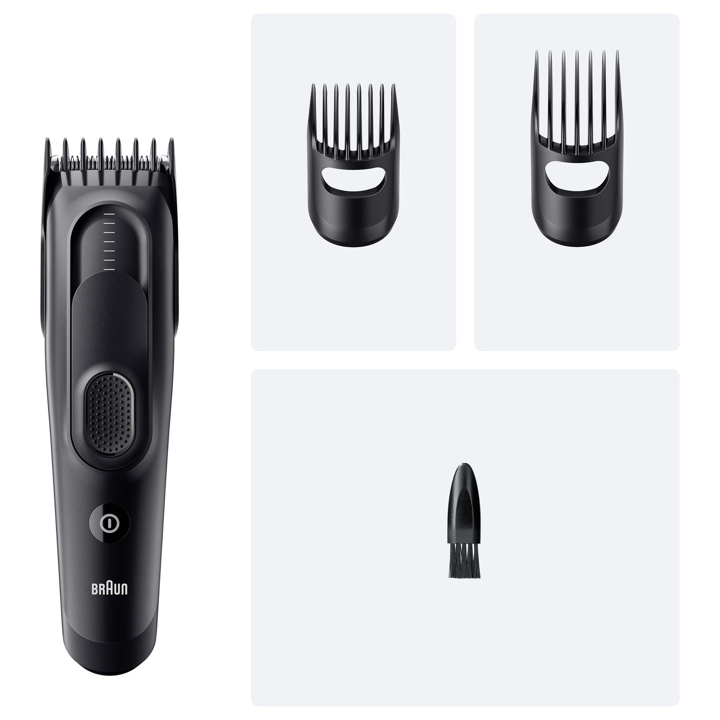 Makinë e Rrojës Braun Series 5 HC5530, Pa Kabllo, 17 Nivele Prerjeje, 50 Min Autonomi – Zezë - 3