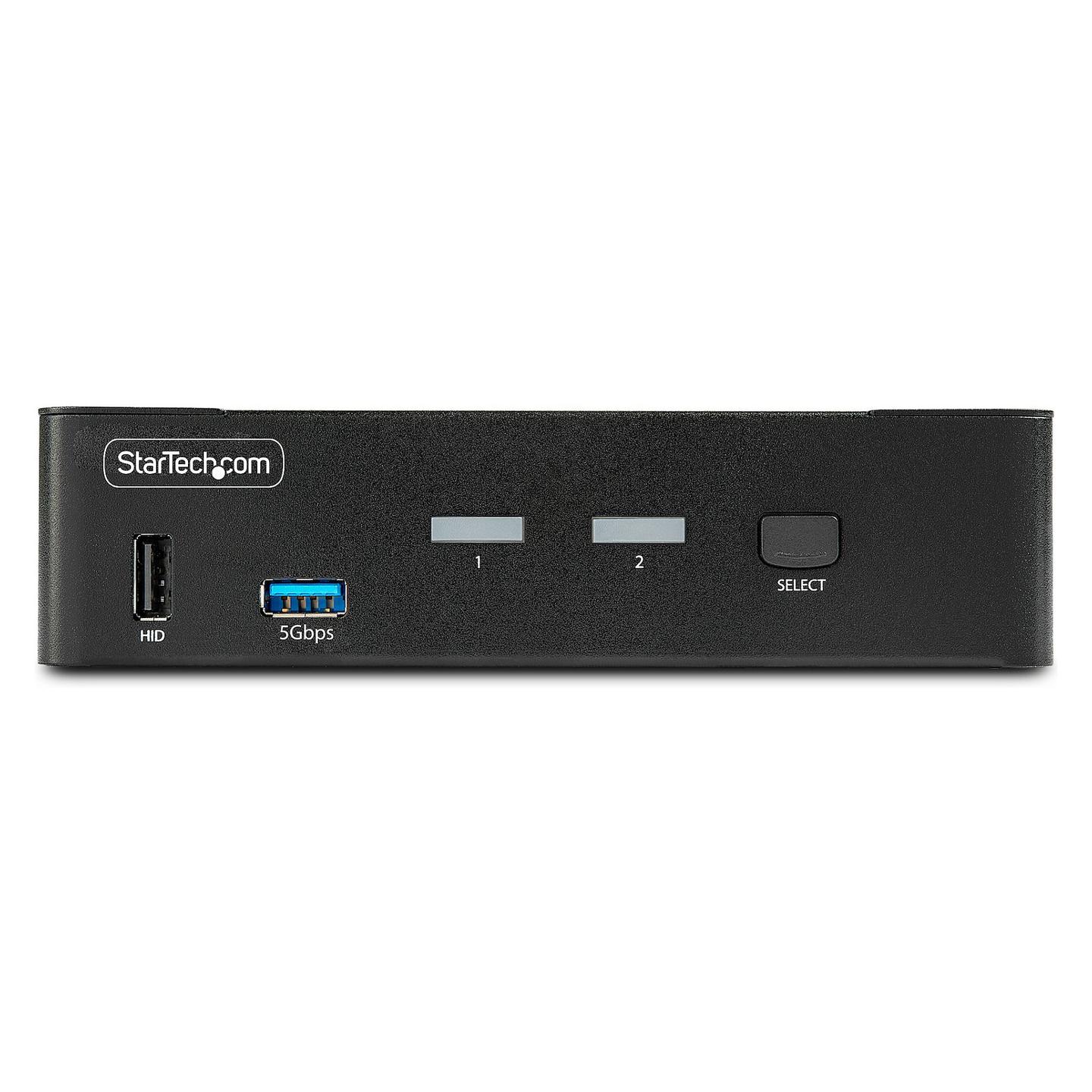 KVM Switch StarTech.com D86A2-2-PORT-8K-KVM, 2 porta, DisplayPort 1.4, 8K 60Hz, USB 3.0, Audio, TAA - Zezë - 3