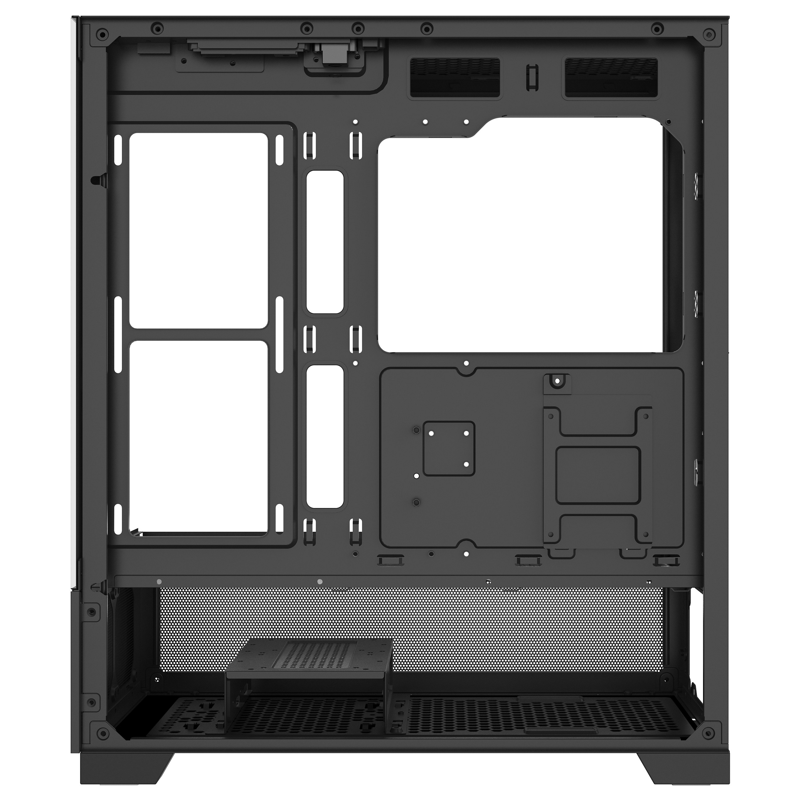 Kasë PC Xilence Beam / Midi Tower / ATX / 2x 120mm + 1x 120mm ARGB Fan / Tempered Glass - Zezë - 13