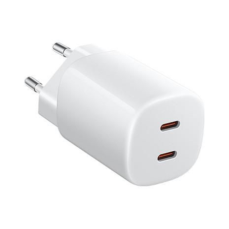 Adapter Xiaomi Nano Turbo BHR087OEU / 45W / 2x USB-C / PD 3.0 / PPS / QC - Bardhë