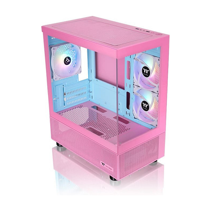 Kasë PC Thermaltake CA-1Z4-00MAWN-01 / Micro Tower / PS2 / 3x 120mm Fan - Rozë - 5