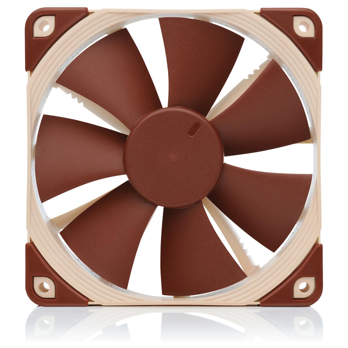 Ftohës për Kasë Noctua NF-F12 5V, 120mm, 1500 RPM, 54.97 CFM, 3-Pin - Kafe/Bezhë - 2