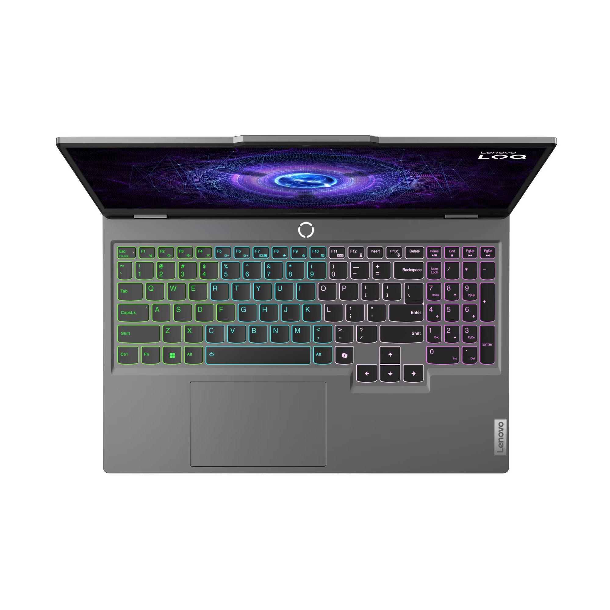 Laptop Gaming Lenovo LOQ 15IRX9 / Core i5-13450HX / 16GB DDR5 / 512GB / RTX 4050 6GB / 15.6" FHD IPS 144Hz – Luna Grey - 2