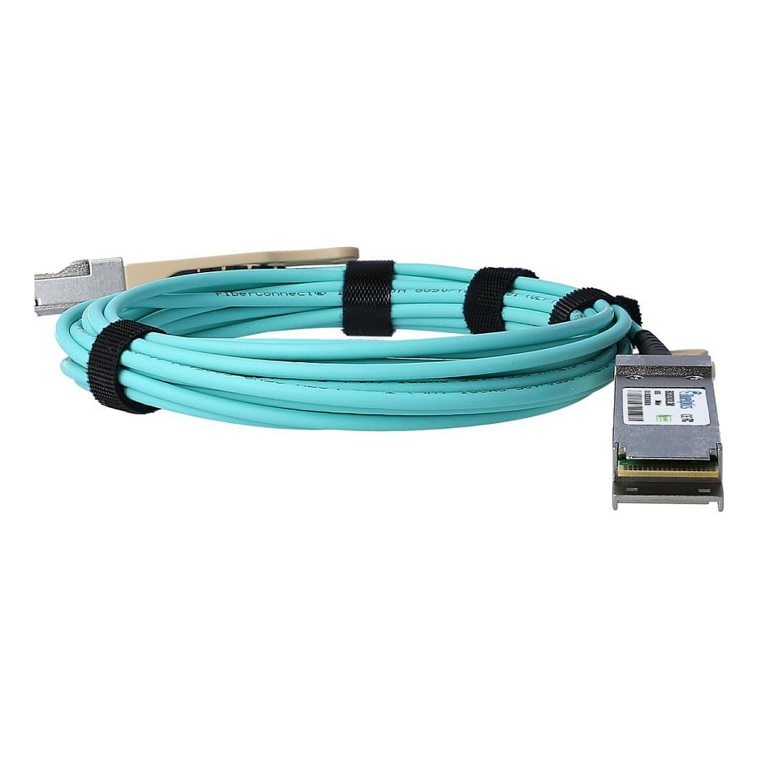 Kabllo për Rrjet BlueOptics AOC-Q-Q-100G-5M-BO, 100 Gbps, QSFP28 në QSFP28, AOC, 5 m - Gjelbër - 4