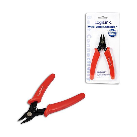 Prerëse dhe Zhveshëse Telash LogiLink WZ0016, 20–24 AWG, Prerëse 45° - Kuqe/Zezë - 2