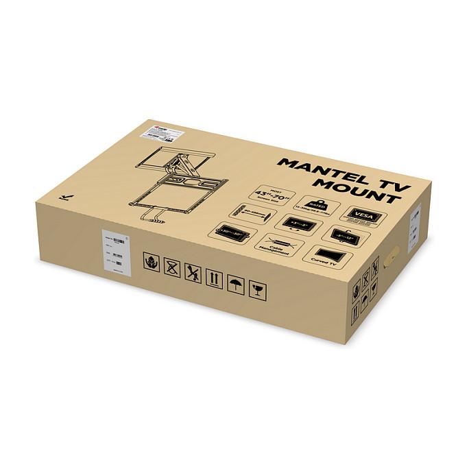Mbajtëse Muri për TV Equip 650326 / 43"-70" / 35kg / Pull-Down / Tilt -5° deri -12° / Swivel ±30° - Zezë - 9