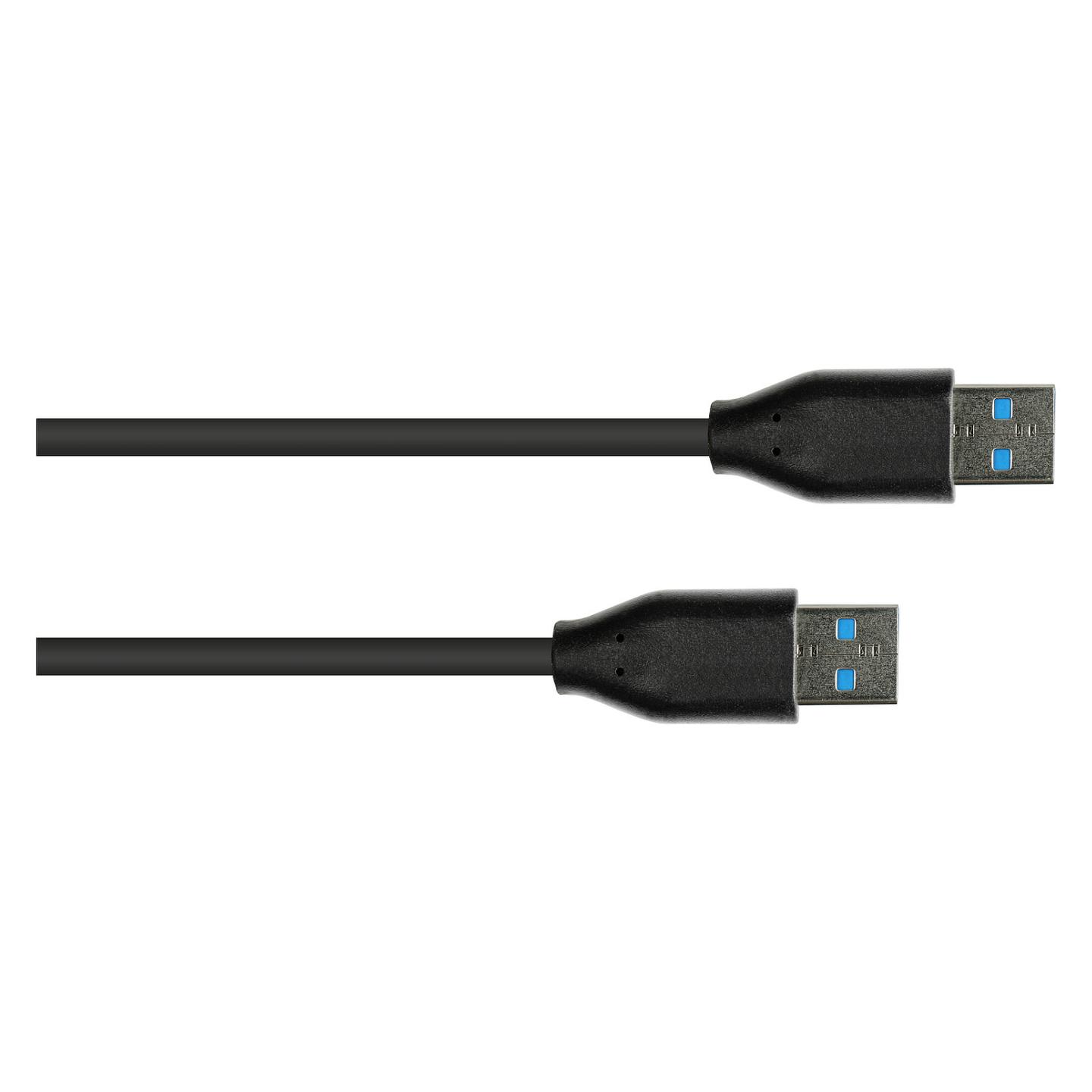 Kabllo USB Good Connections Alcasa 2831-AA010S, USB 3.2 Gen 2, USB-A Mashkull në USB-A Mashkull, 10Gbps, 1m - Zezë