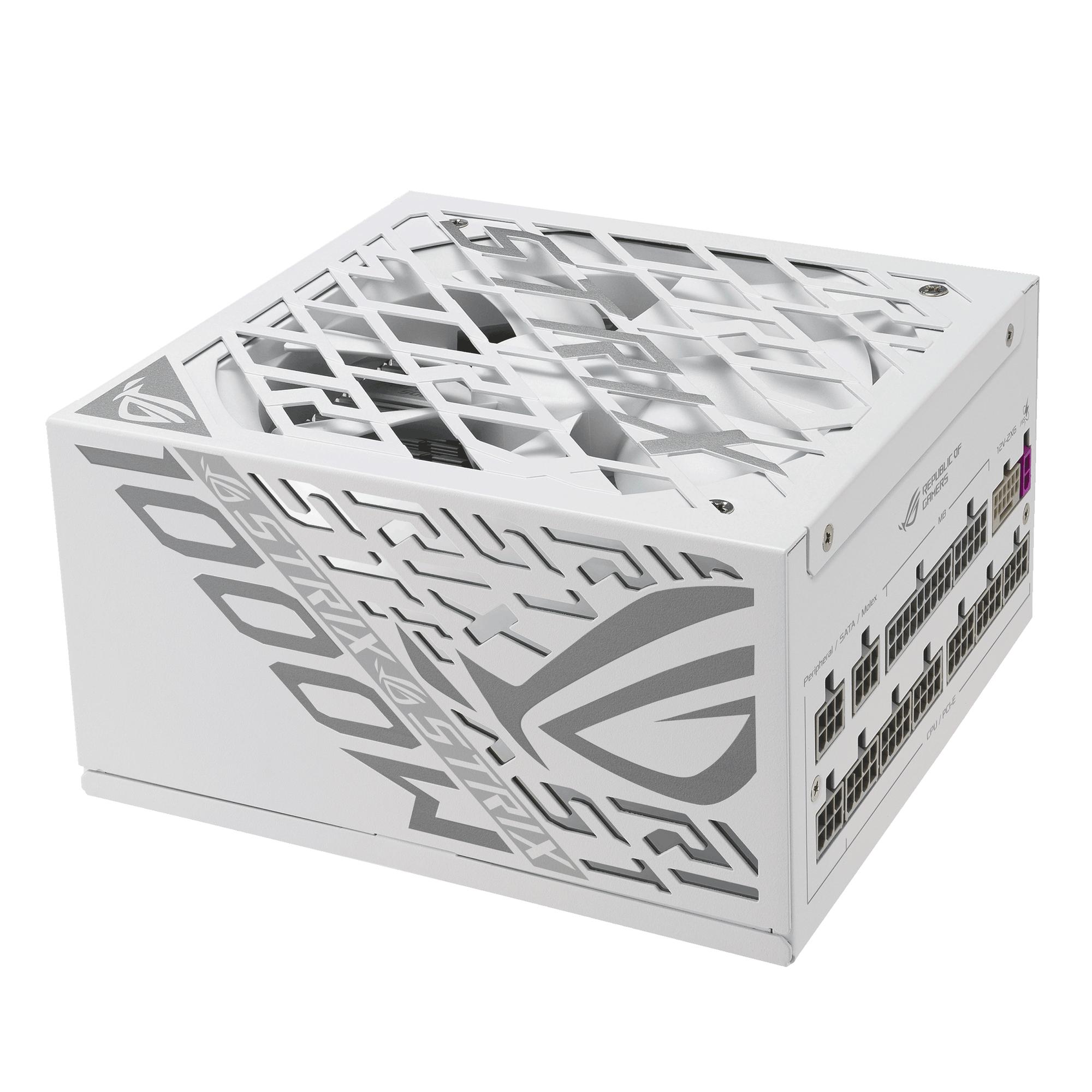 Furnizues Energjie ASUS ROG Strix 1000W Platinum White Edition / 90YE00W4-B0NA00 / 1000W / ATX 3.1 / 80 PLUS Platinum / Fully Modular / PCIe 5.1 – Bardhë - 4