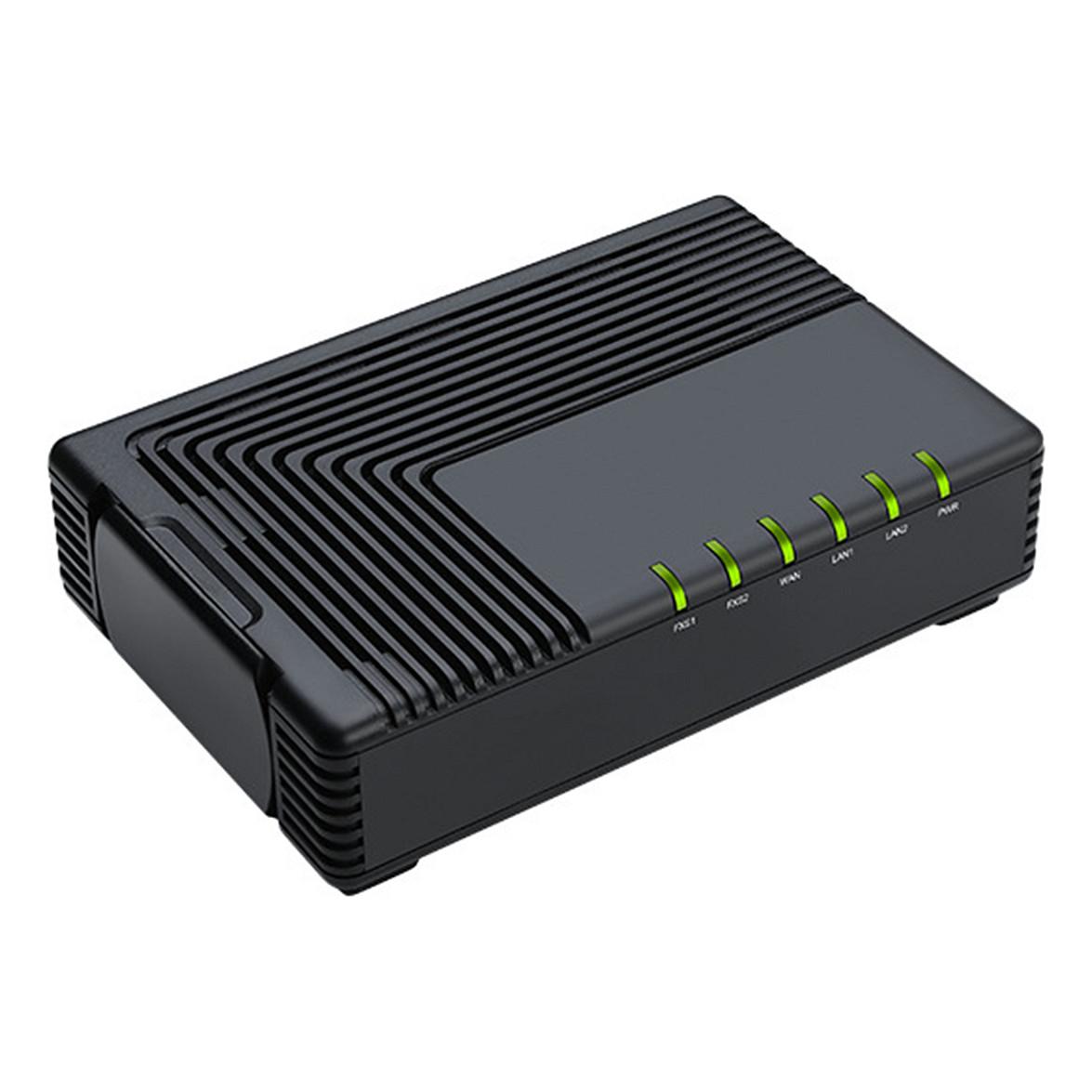 Adapter Analog VoIP Auerswald 2-Port ATA FTA5102E2 / 90088 / 2x RJ11 / 1x WAN + 2x LAN / SIP / T.38 – Zezë - 3