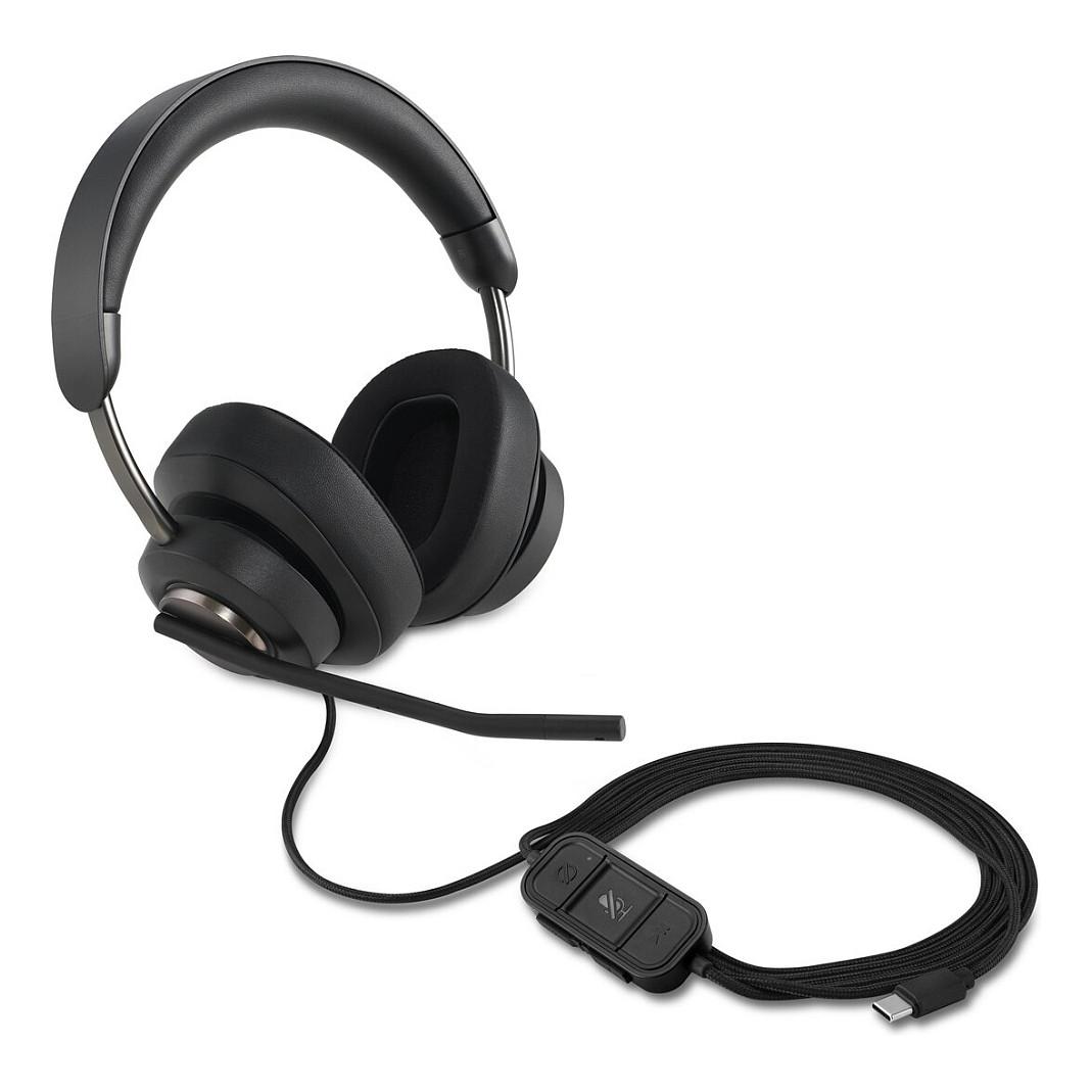 Kufje me kabllo Kensington H2000 / USB-C / Stereo / 40mm / Mikrofon me reduktim të zhurmës - Zezë - 15