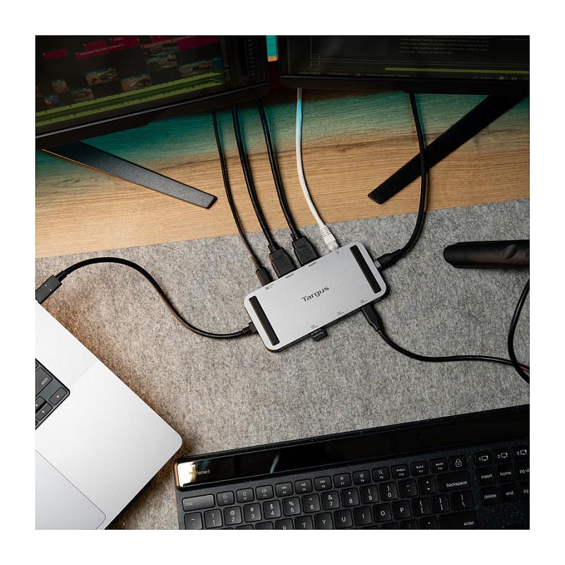 Docking Station Targus DOCK429GL / 3x USB-A / 2x USB-C / 2x HDMI / Gigabit Ethernet / 140W PD – Argjend - 2