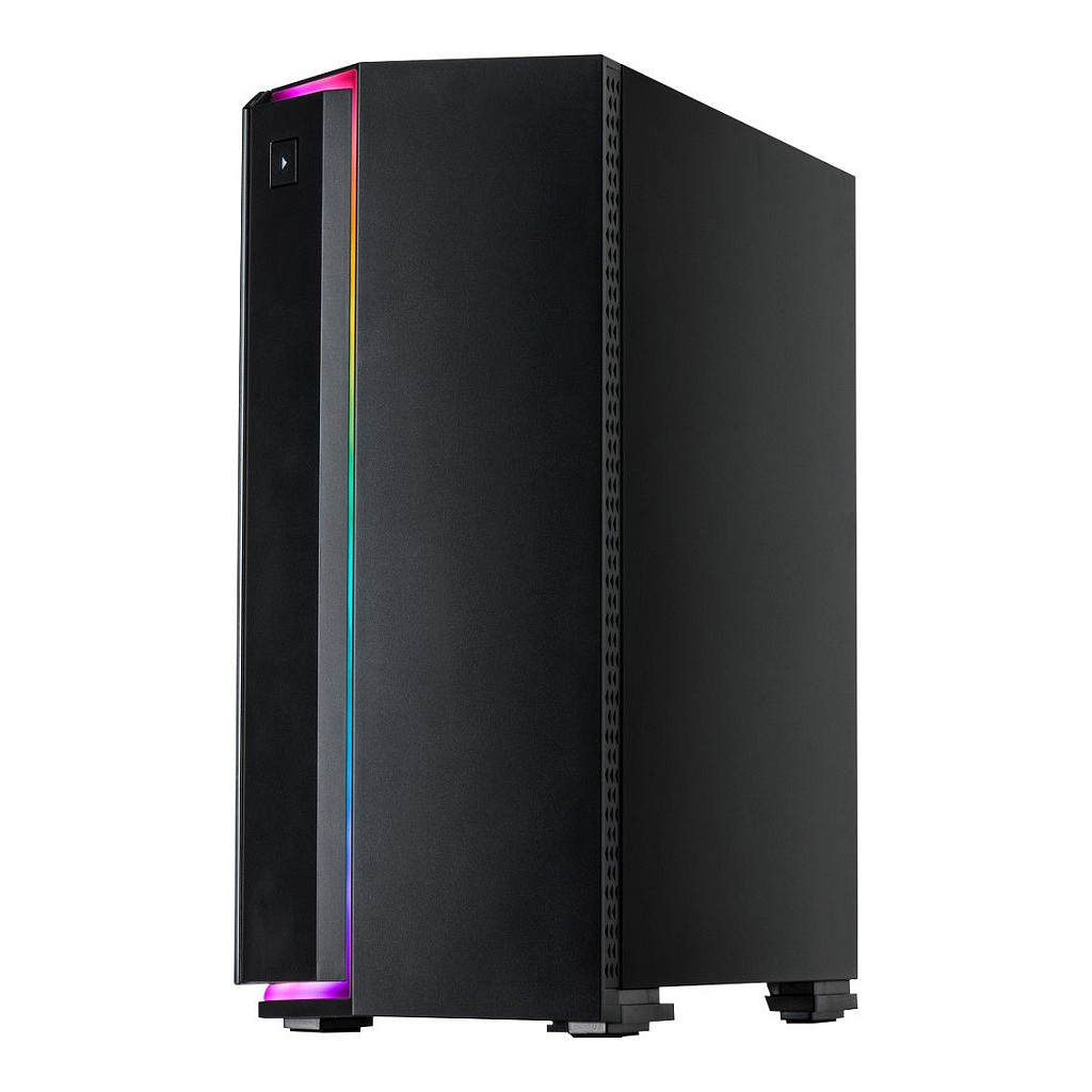 Kasë PC Inter-Tech S-3906 Renegade / Midi Tower / ATX / 1x 120mm RGB Fan / Tempered Glass - Zezë - 3