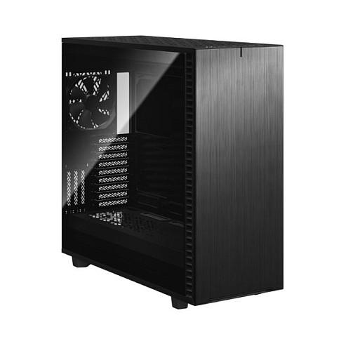 Kasë Fractal Design Define 7 XL / E-ATX Full-Tower / 2x140mm Dynamic X2 GP-14 (Para) + 1x140mm Dynamic X2 GP-14 (Prapa) / 4xUSB Type-A + USB Type-C / Panel Çeliku – Zezë - 3