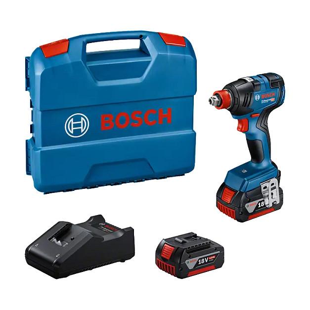 Vidator me Goditje dhe Çelës me Bateri Bosch GDX 18V-200, 18V, 200Nm, 350Nm Çlirim, Brushless - Blu/Zezë - 2