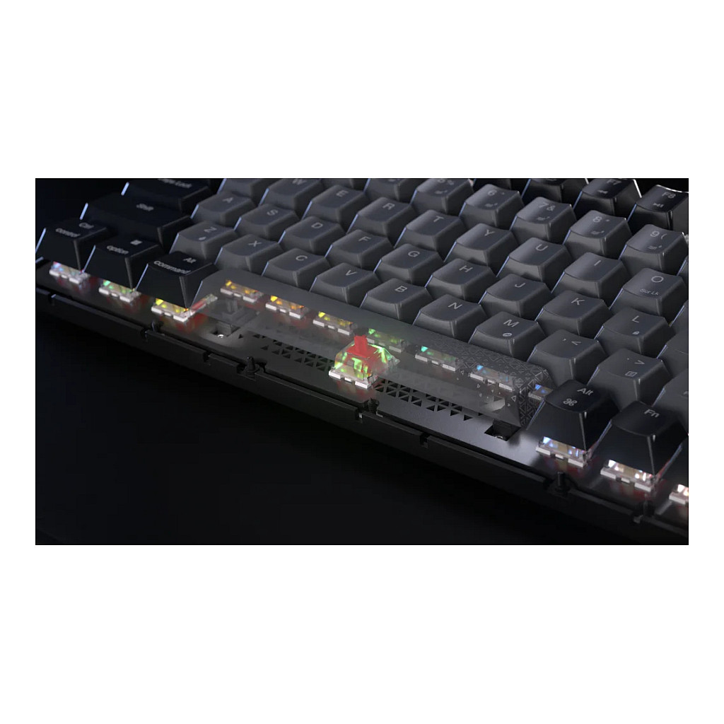 Tastierë Gaming CORSAIR K65 Plus Wireless / Mechanical / 75% / MLX Red / RGB / QWERTZ DE / 2.4GHz / Bluetooth / USB - Zezë/Hiri - 10