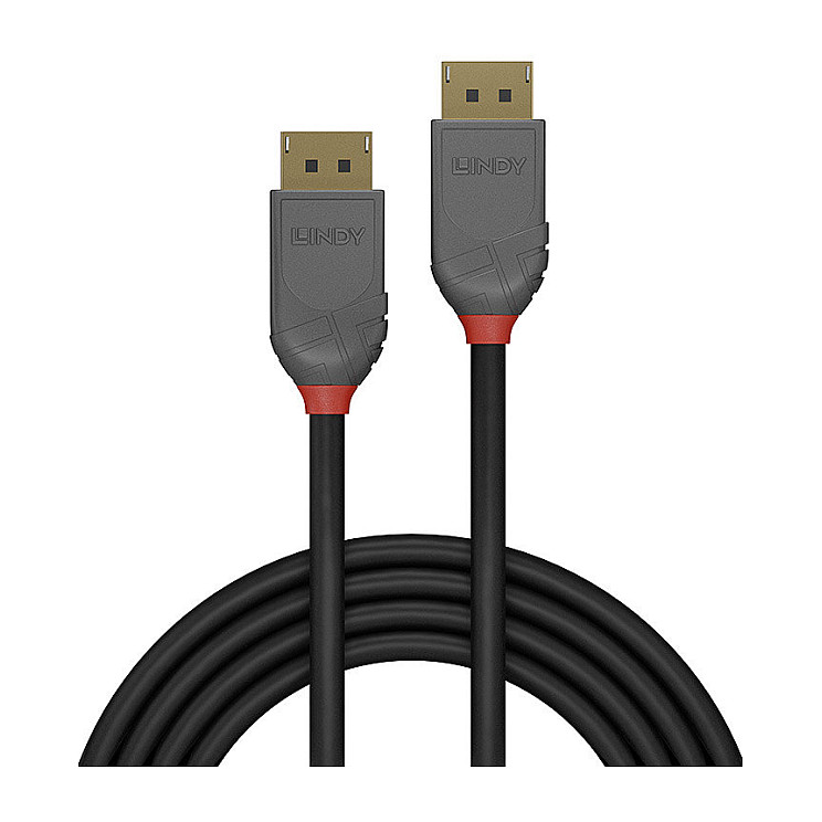 Kabllo DisplayPort Lindy 36483 / DisplayPort në DisplayPort / 3m / DisplayPort 1.4 / 8K 60Hz - Zezë - 2