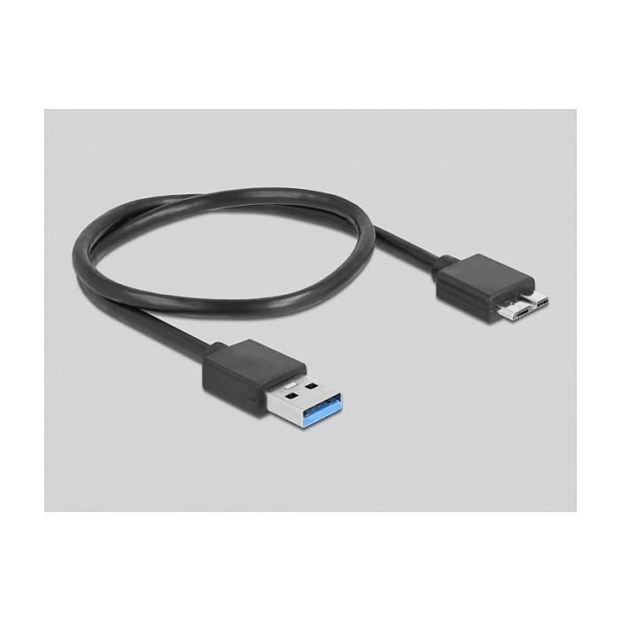 Këllëf për HDD/SSD DeLOCK 42011 / 2.5" SATA / USB 3.2 Gen 1 / 5Gbps – Zezë - 3
