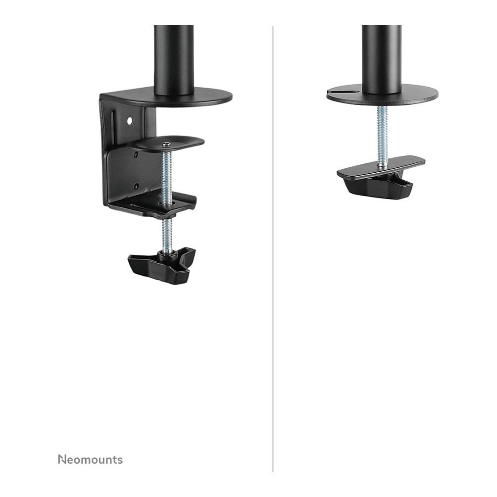 Mbajtëse për Monitor Neomounts NM-D135D3BLACK / 3 Monitorë / 10"-27" / 8kg për Monitor / Full Motion / Clamp-Grommet / Tilt 90° / Swivel 90° - Zezë - 8