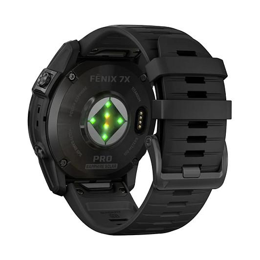 Orë e mençur Garmin fēnix 7X Pro Sapphire Solar Edition / 010-02778-11 / 51mm / MIP 1.4" / Power Sapphire / GPS Multi-Band / Bluetooth / Wi-Fi / ANT+ / 32GB / 10 ATM - Gri/Zezë - 3