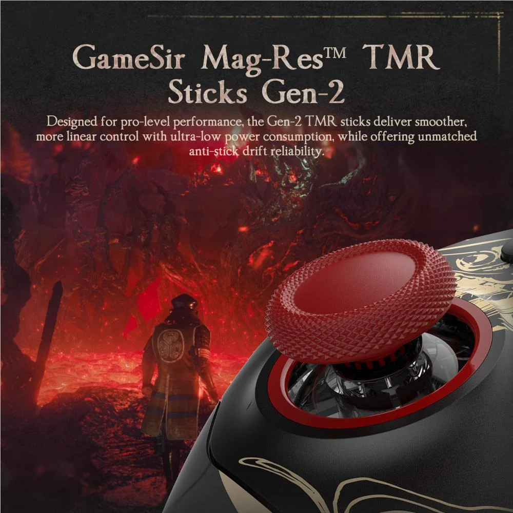 Kontroller për PC GameSir G7 Pro 8K Nioh 3 Edition / Wireless & Wired – Zezë/Ari - 5