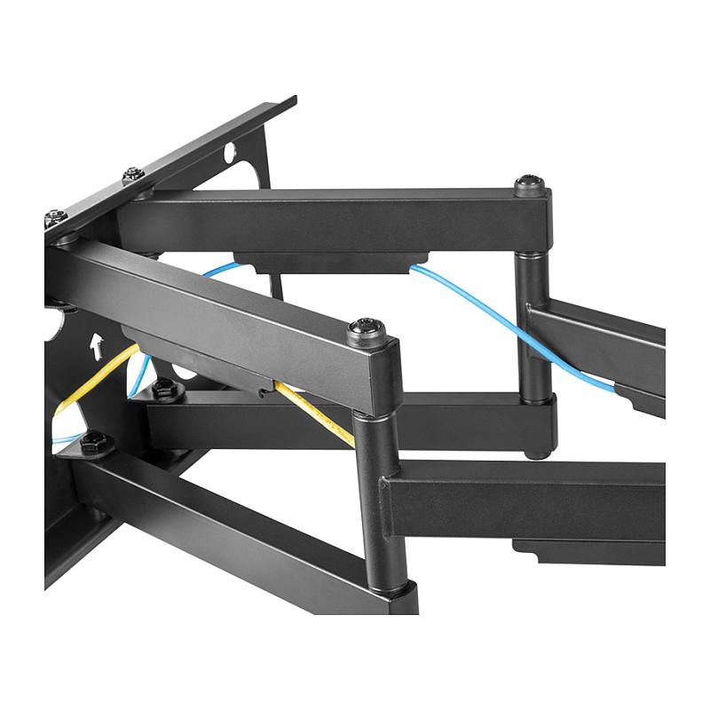 Mbajtëse për TV LogiLink BP0151 , 50–90" , deri 75kg , për mur , e pjerrët , e rrotullueshme , me krah zgjatues , VESA 200x200–800x600 - Zezë - 7