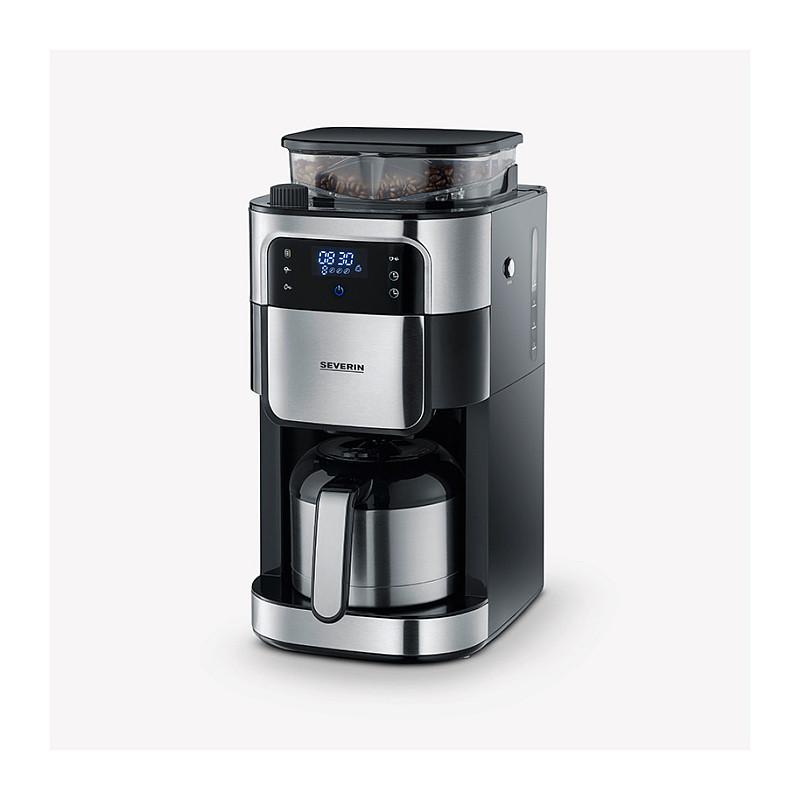 Aparat për Kafe me Filtër Severin KA 4814, 1000 W, Mulli i Integruar, 1.25 L, Kanë Termike – Argjend/Zezë - 7