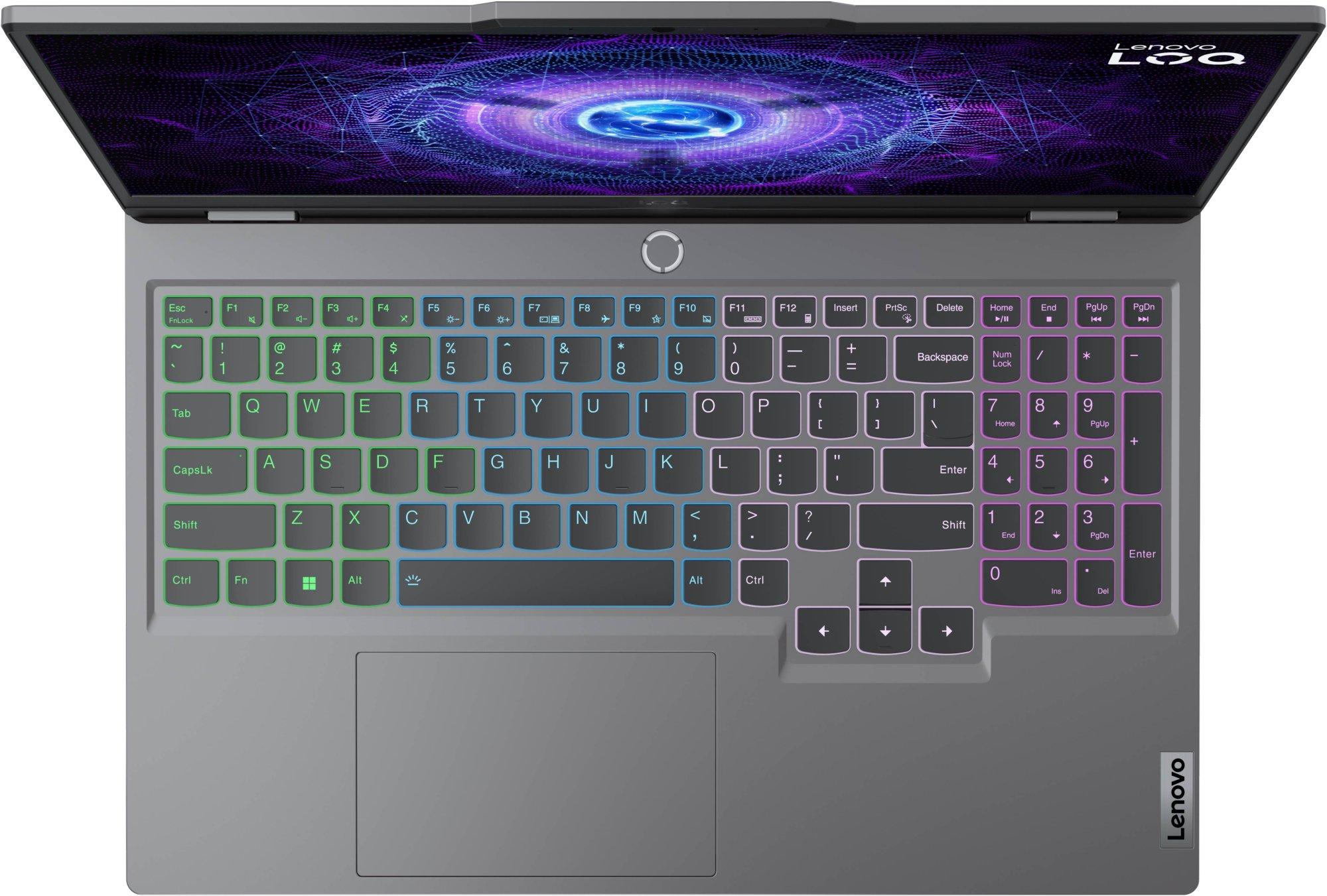 Laptop Gaming Lenovo NB LOQ 15IRX9 / Core i5-13450HX / 16GB DDR5 / 512GB / 15.6" Full HD IPS AG 144hz / RTX 3050 6GB / US - Luna Grey - 3
