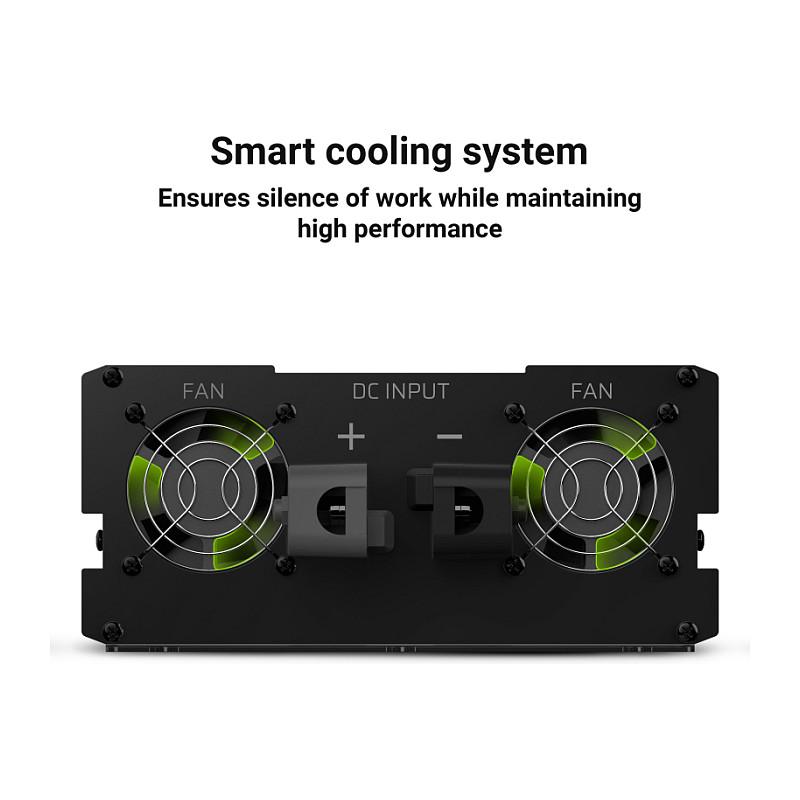 Inverter Green Cell INV21, 24 V, për automjet - Zezë - 5