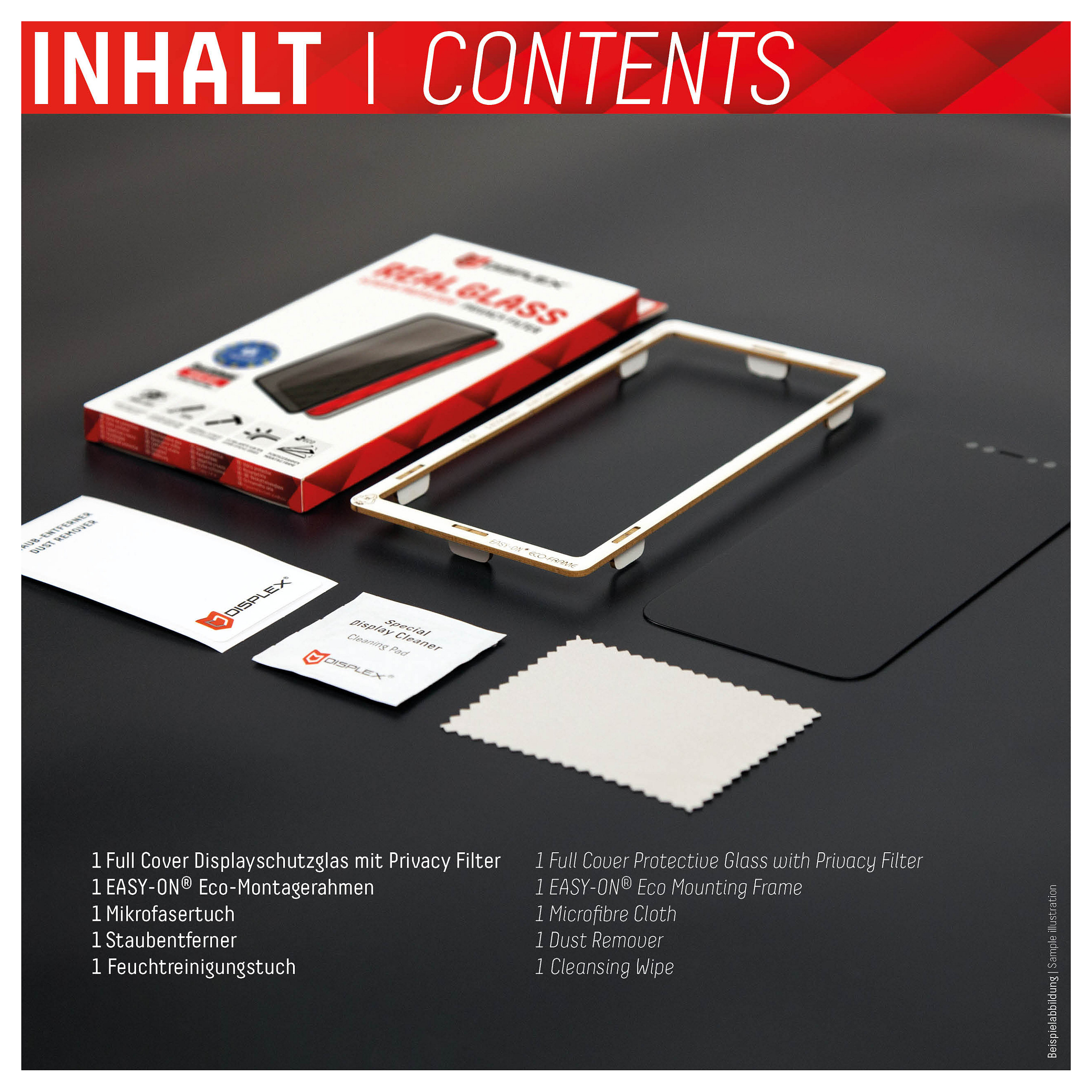 Mbrojtëse për ekran Displex / Apple iPhone 13 / 13 Pro / 14 / 16e / 17e / Xham Tempered Glass 10H Privacy - Transparente - 9